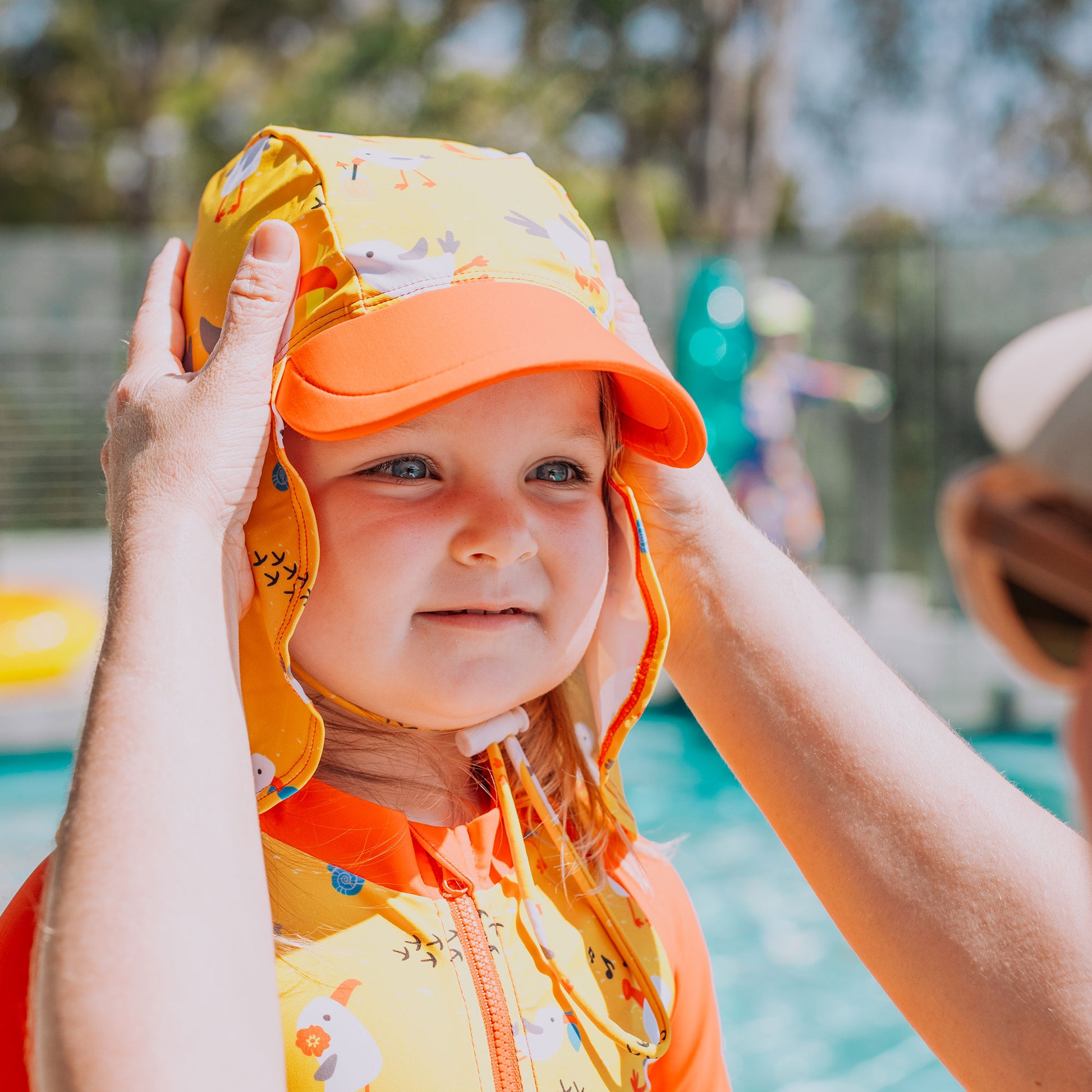 Chippy Mates Legionnaire Hat, Sun Safe Baby Kids Water Hat